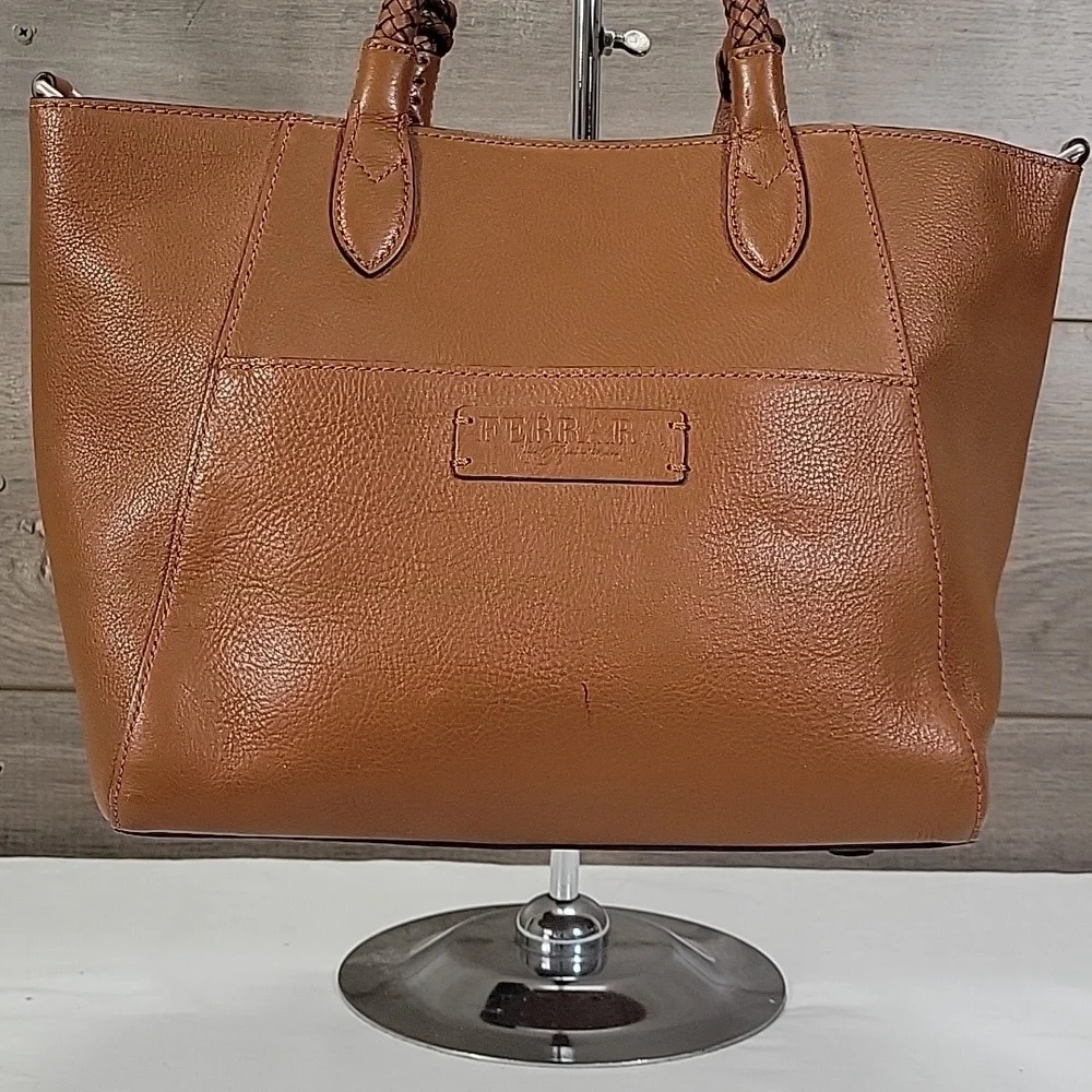 Brighton Ferrara Brown Leather Tote Bag